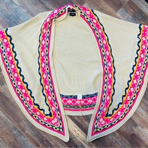 multi color poncho